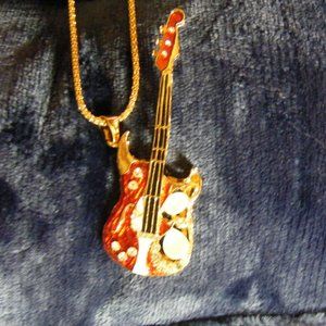 Electric Guitar Necklace & Pendant